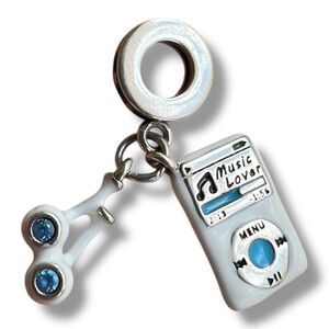 Music Lover Nostalgic Y2K iPod and Wired Headphones Pandora Compatible Charm